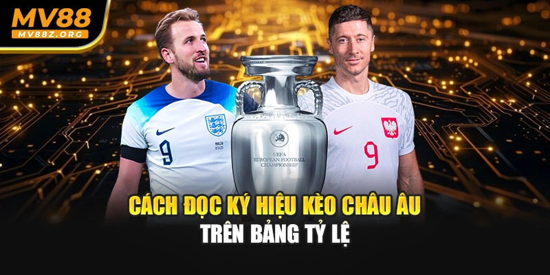 Cách đọc ký hiệu kèo châu Âu trên bảng tỷ lệ