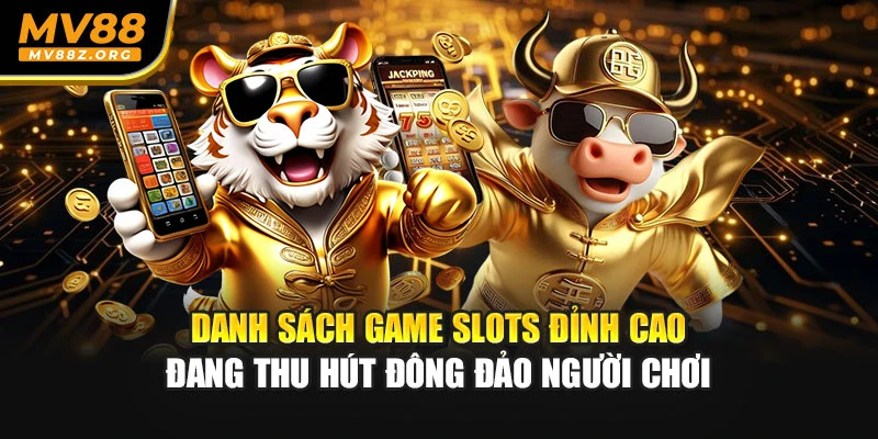 Danh sách game slots đỉnh cao đang thu hút đông đảo người chơi 